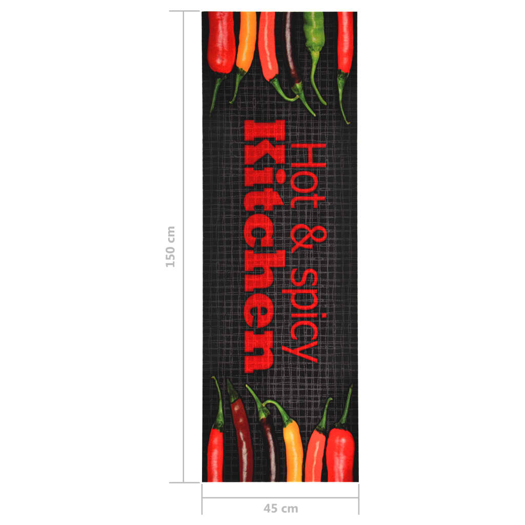 Kitchen mat washable Hot&amp;Spicy 45x150 cm