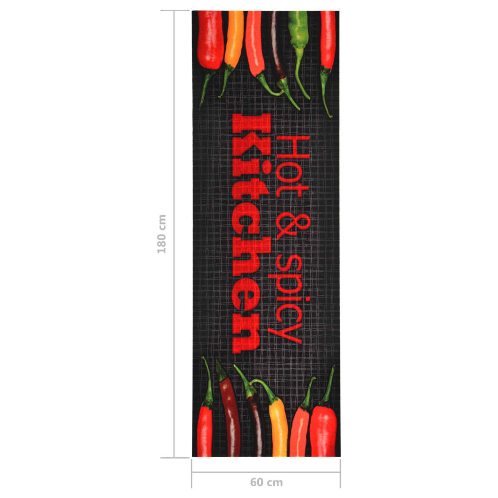 Kitchen mat washable Hot&amp;Spicy 60x180 cm