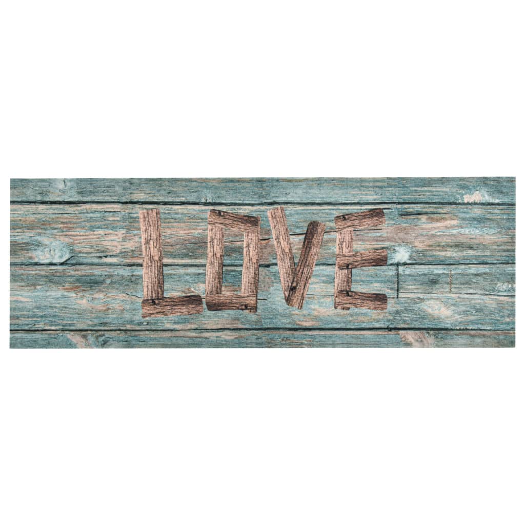 Kitchen mat washable Love 45x150 cm