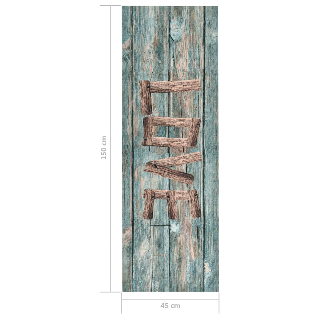 Kitchen mat washable Love 45x150 cm