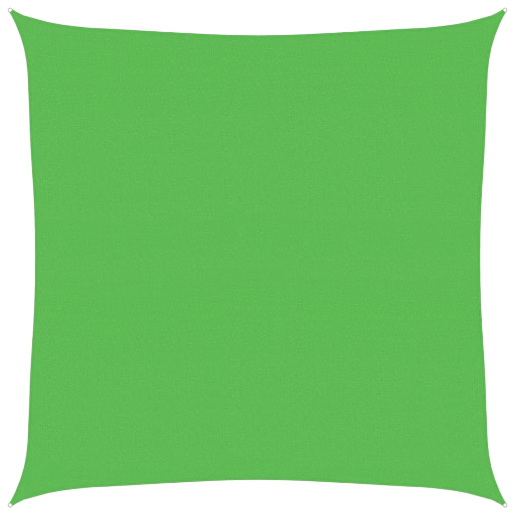 Sun sail 160 g/m² light green 7x7 m HDPE
