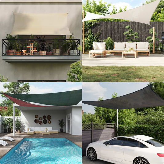 Sun sail 160 g/m² brown 4x4x5.8 m HDPE