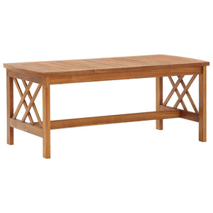 Coffee table 102x50x43 cm solid acacia wood