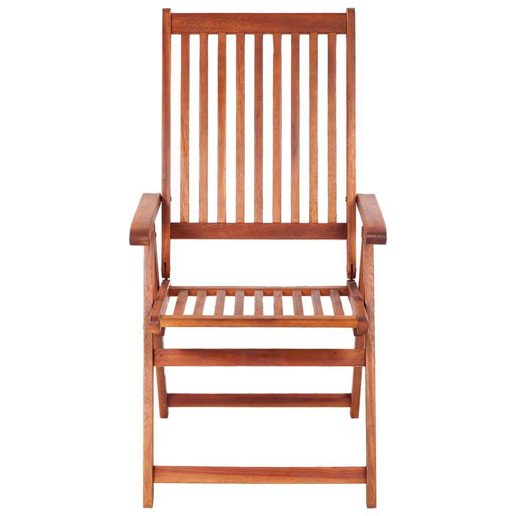 Folding chairs 3 pcs solid acacia wood