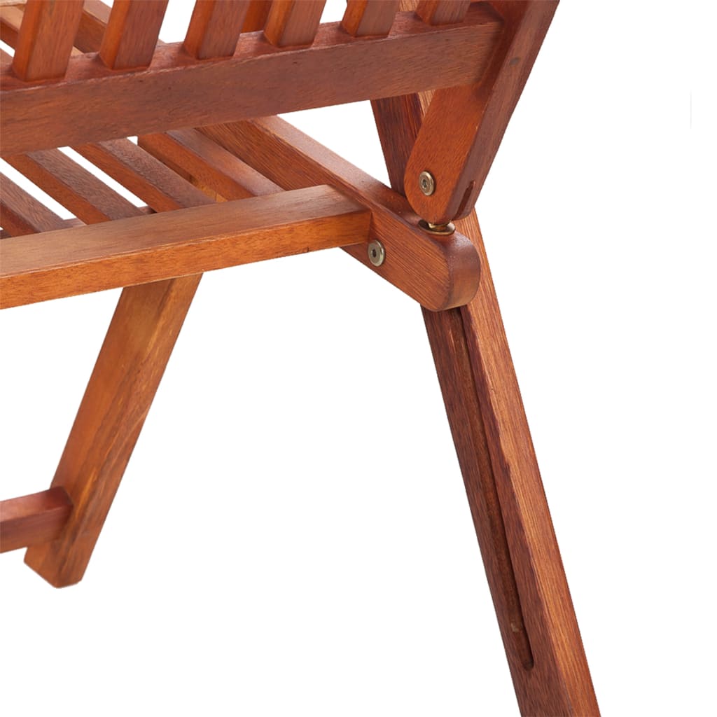 Folding chairs 3 pcs solid acacia wood