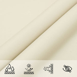 Sun sail oxford fabric triangular 3x4x5 m cream white