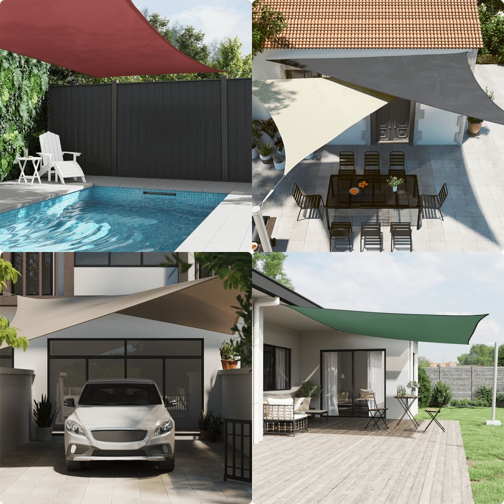 Sunshade oxford fabric triangular 3x3x3 m white