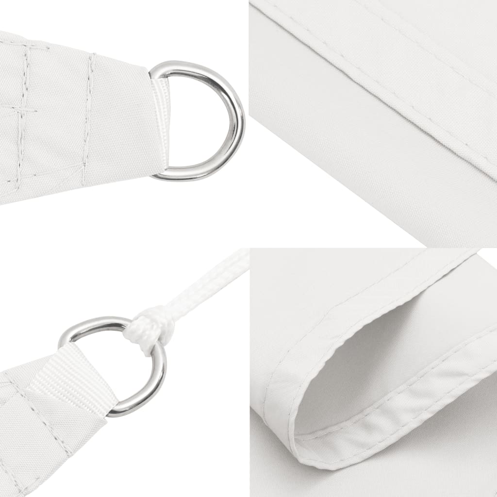 Sunshade oxford fabric triangular 3x3x3 m white