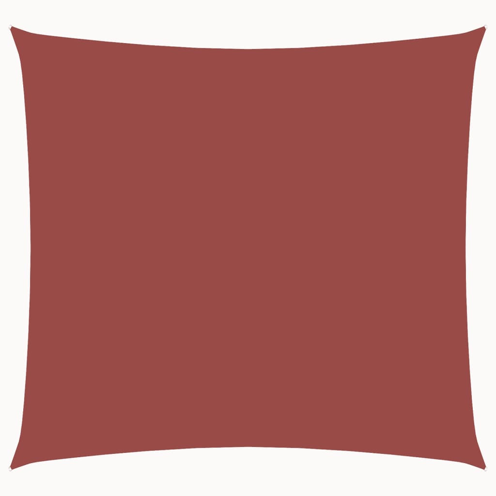 Sunshade Oxford fabric square 7x7 m terracotta