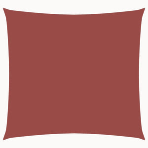 Sunshade Oxford fabric square 7x7 m terracotta