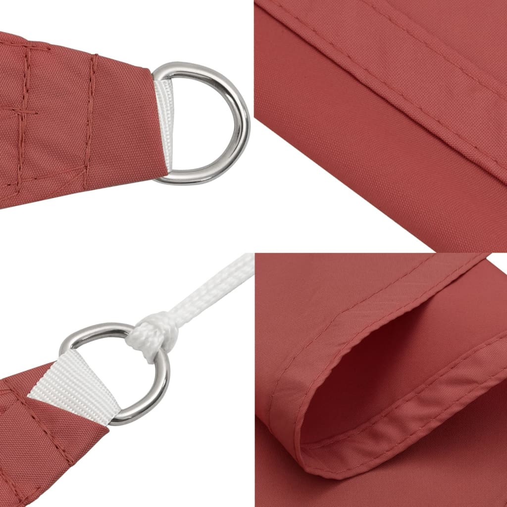 Sunshade Oxford fabric square 7x7 m terracotta