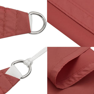 Sunshade Oxford fabric square 7x7 m terracotta