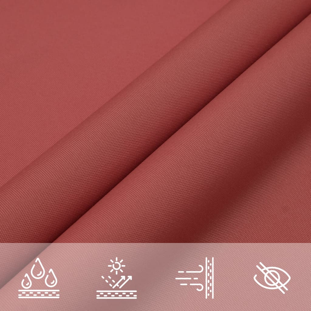 Sunshade Oxford fabric square 7x7 m terracotta