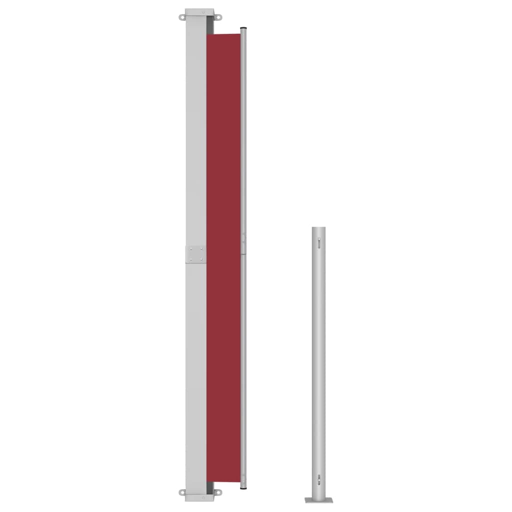 Retractable side awning 220x500 cm red