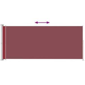 Retractable side awning 220x500 cm red