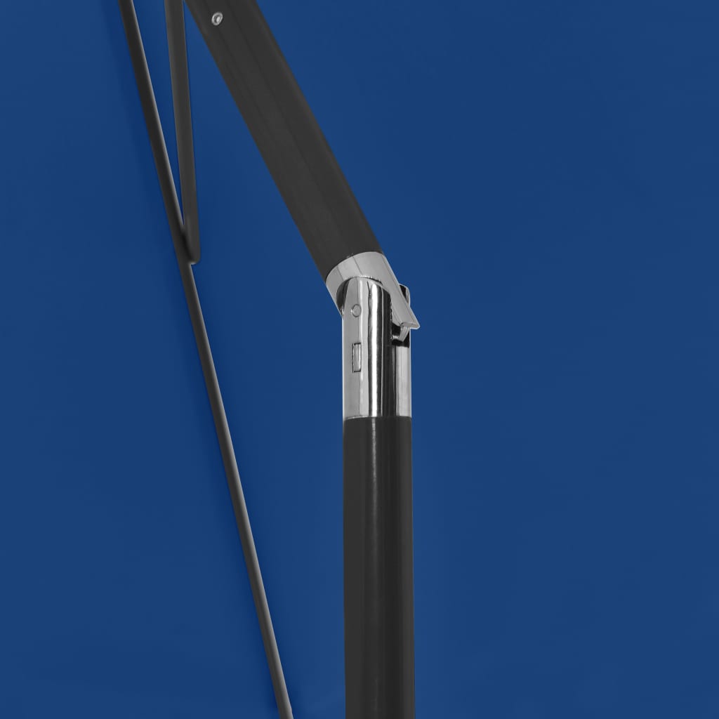 Beach umbrella azure blue 180x120 cm