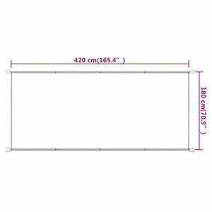 Vertical awning blue 180x420 cm oxford fabric