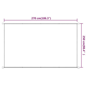 Vertical awning blue 250x270 cm oxford fabric