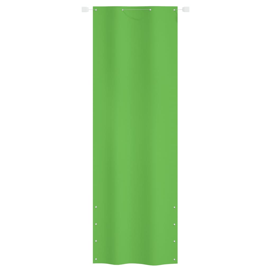 Balcony screen light green 80x240 cm oxford fabric
