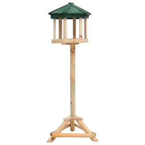 Freestanding bird feeder solid spruce 33x110 cm