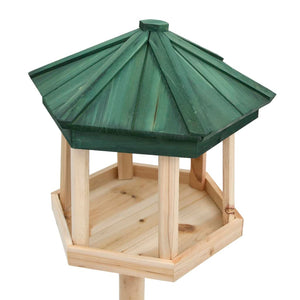 Freestanding bird feeder solid spruce 33x110 cm