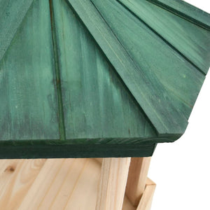 Freestanding bird feeder solid spruce 33x110 cm