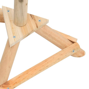 Freestanding bird feeder solid spruce 33x110 cm