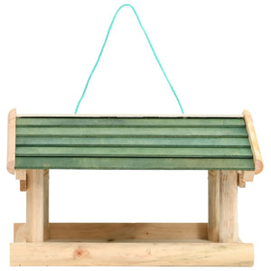 Bird feeder solid wood 35x29.5x21 cm