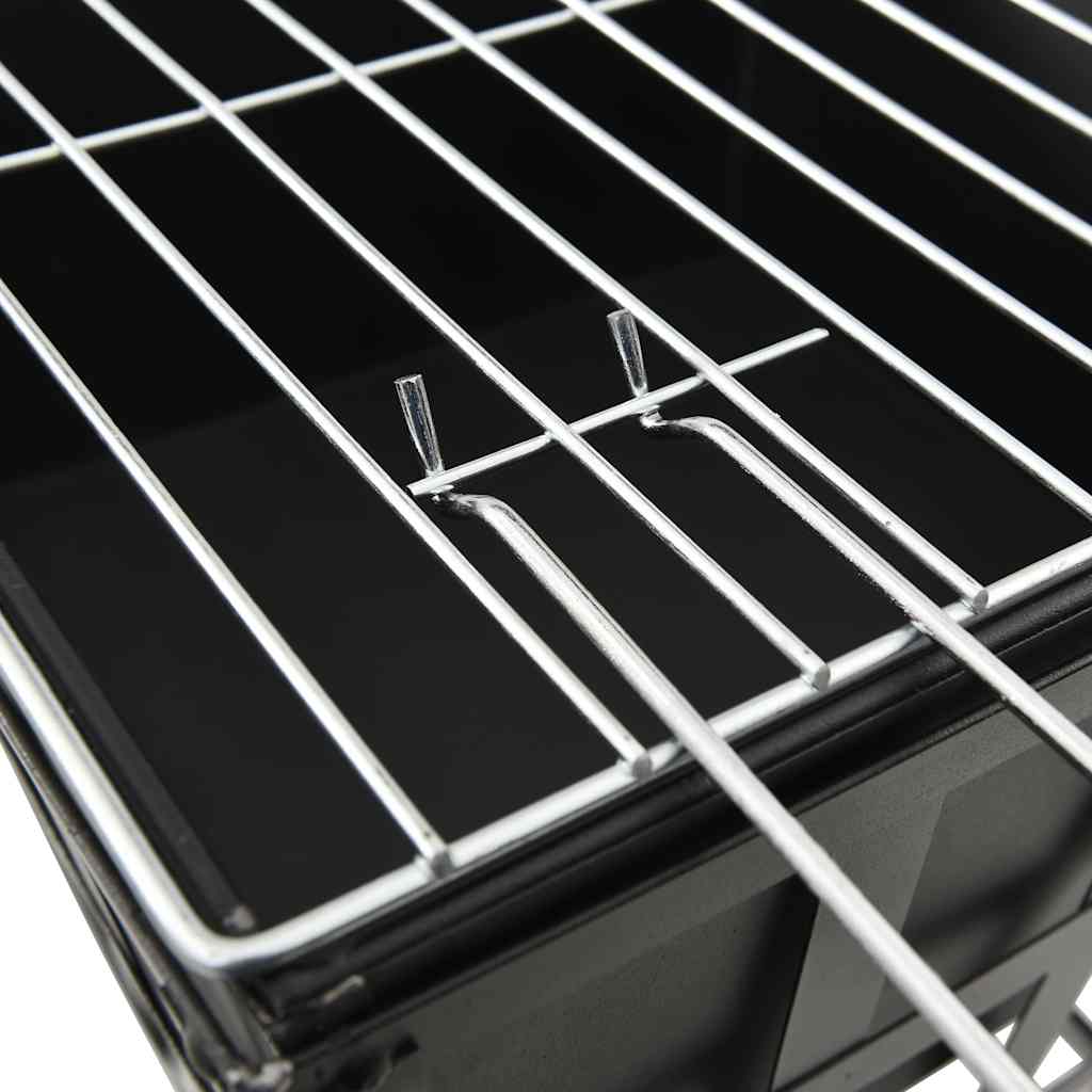 2-in-1 fire pit and grill 34x34x48 cm steel