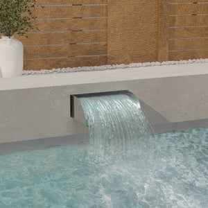 Waterfall with LEDs 45x34x14 cm stainless steel 304