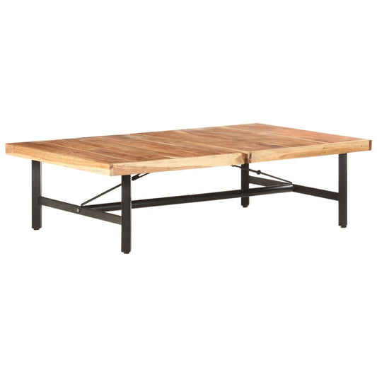 Coffee table 142x90x42 cm solid acacia wood