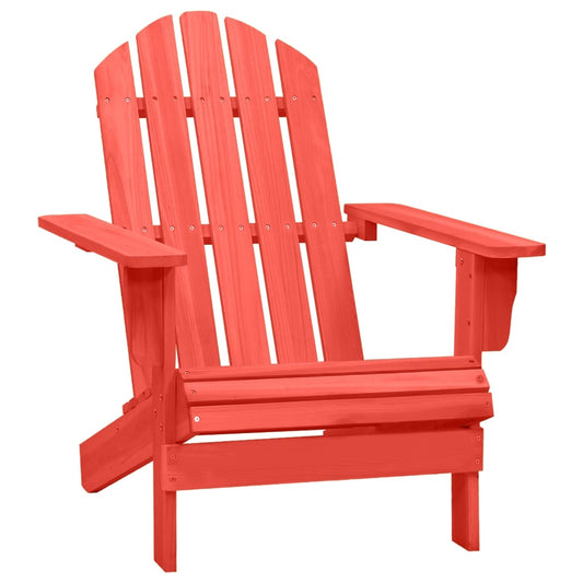 Adirondack garden chair solid spruce red