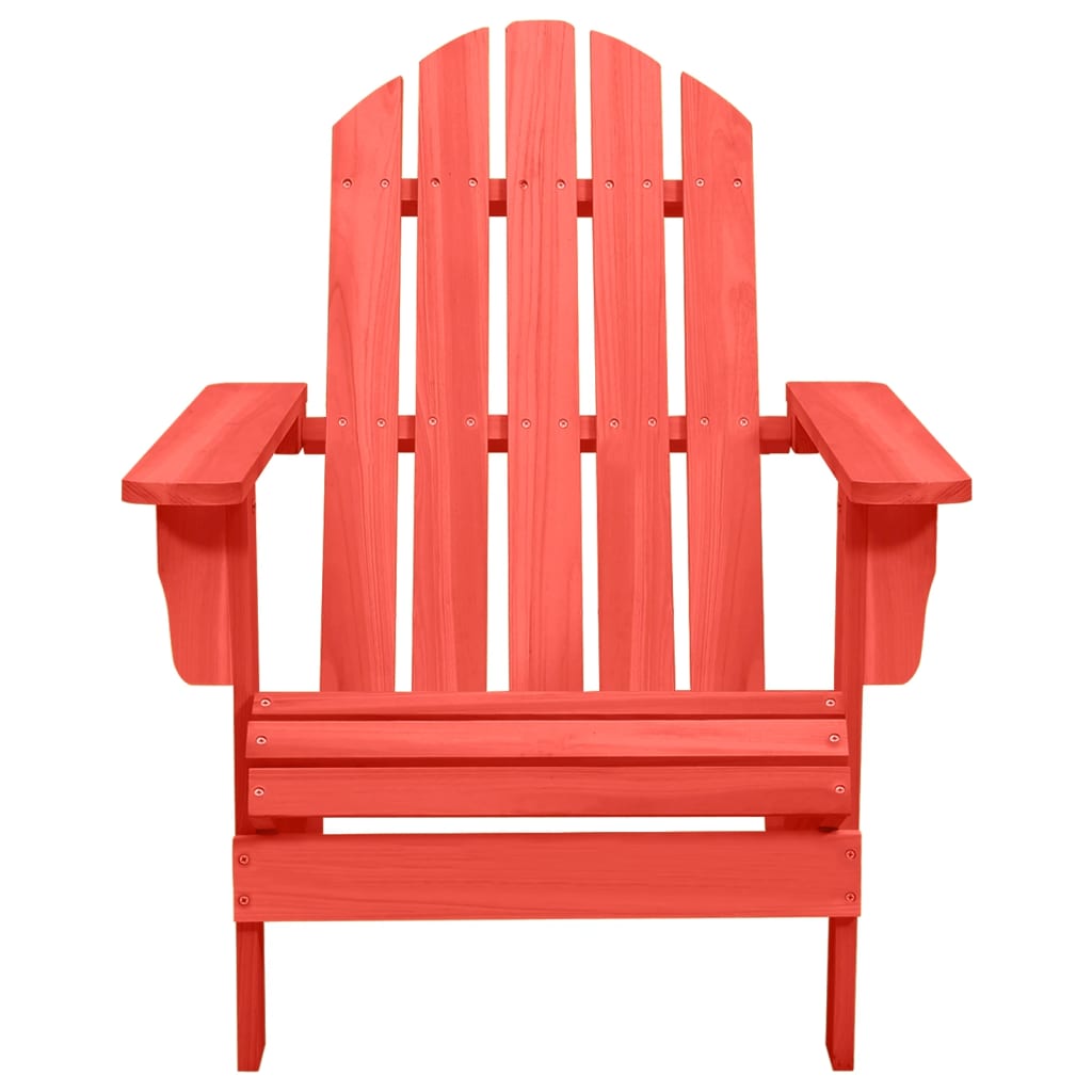 Adirondack garden chair solid spruce red