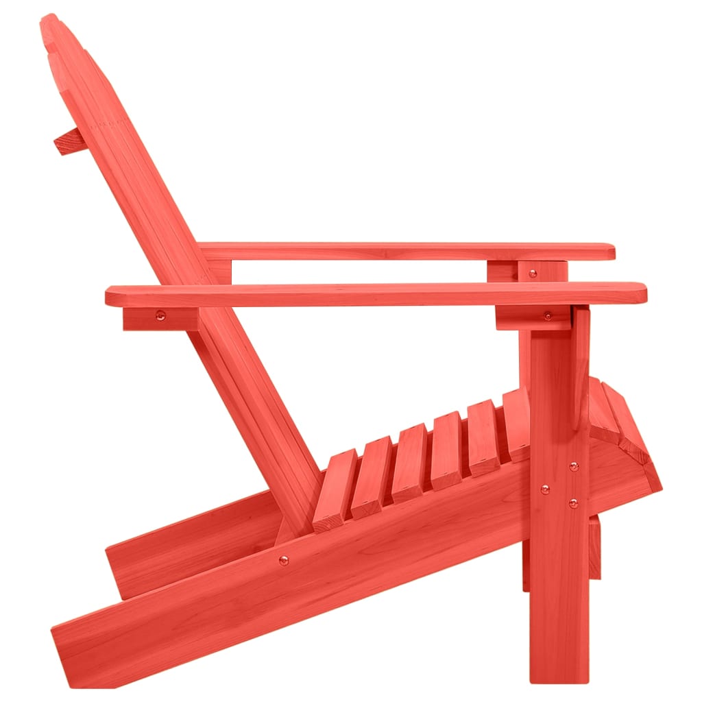 Adirondack garden chair solid spruce red