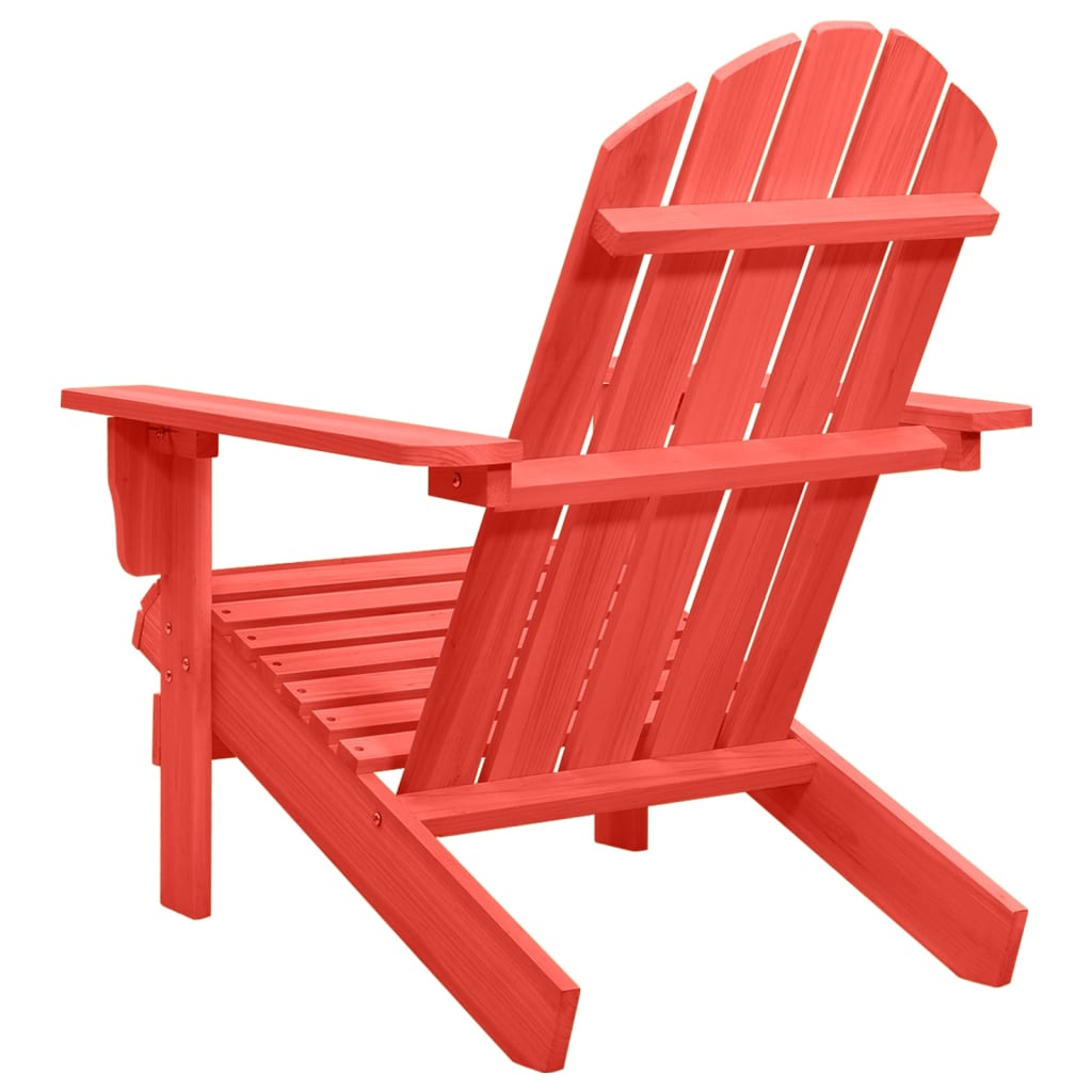 Adirondack garden chair solid spruce red