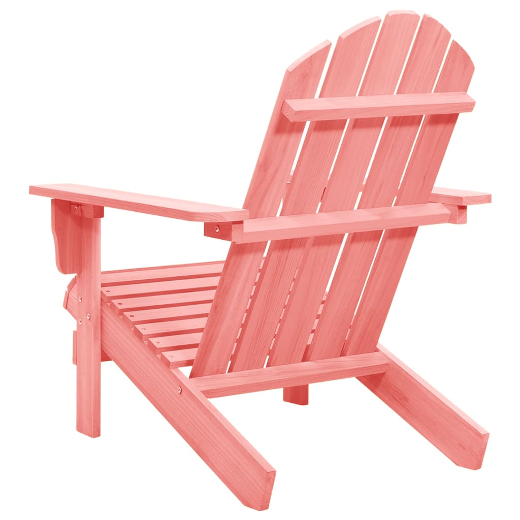 Adirondack garden chair solid spruce pink