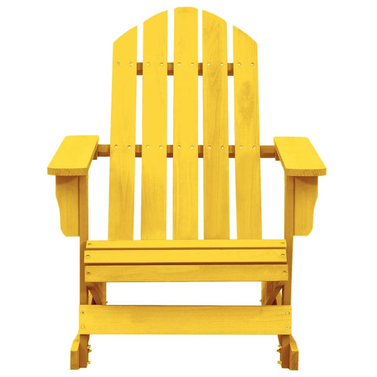 Adirondack rocking chair for garden solid spruce yellow