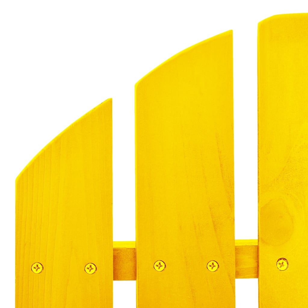 Adirondack rocking chair for garden solid spruce yellow