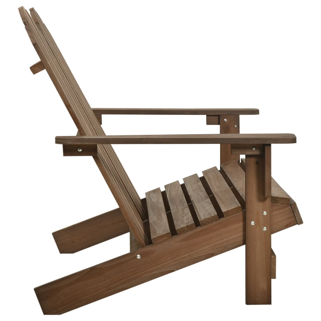 Adirondack garden chair 2-seater solid wood spruce brown