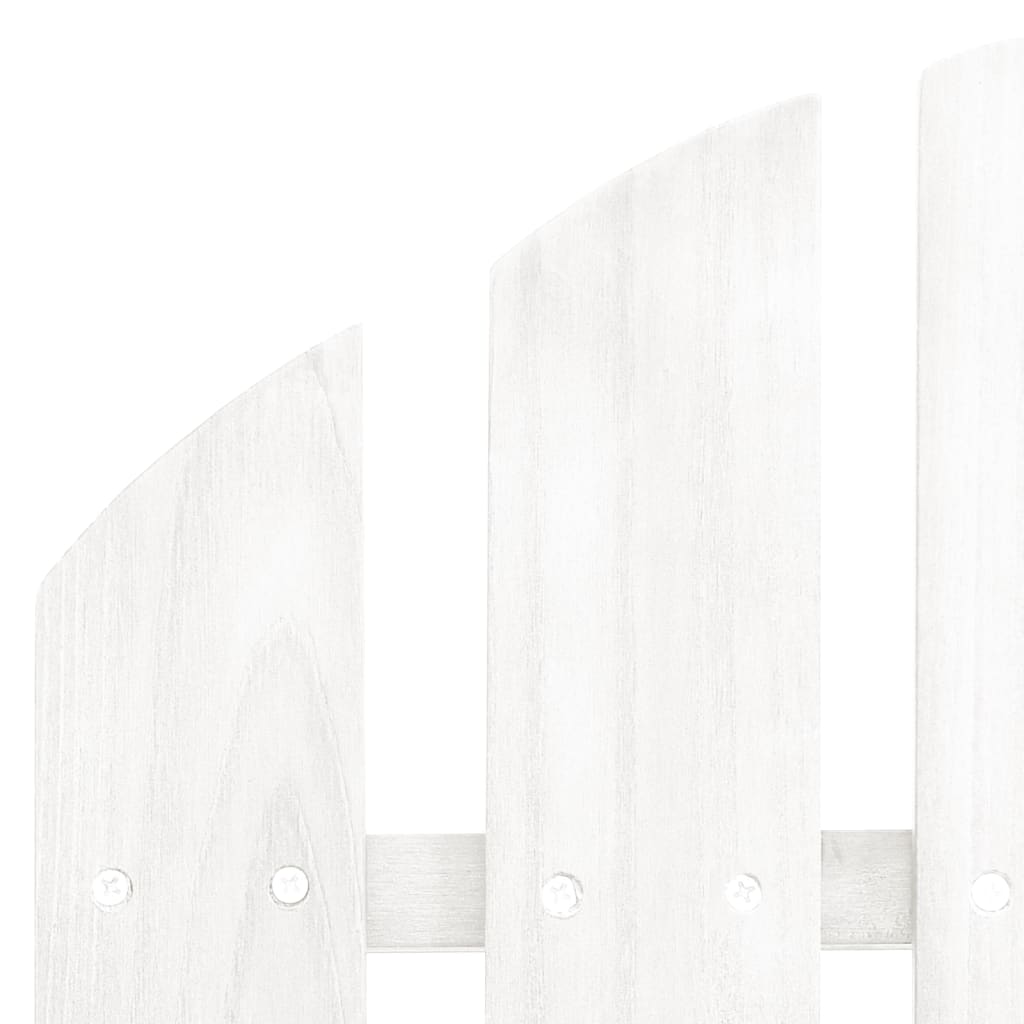 Adirondack garden chair and ottoman 2-seater solid wood spruce white
