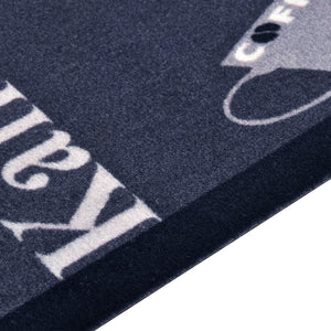 Washable kitchen rug coffee blue 60x180 cm