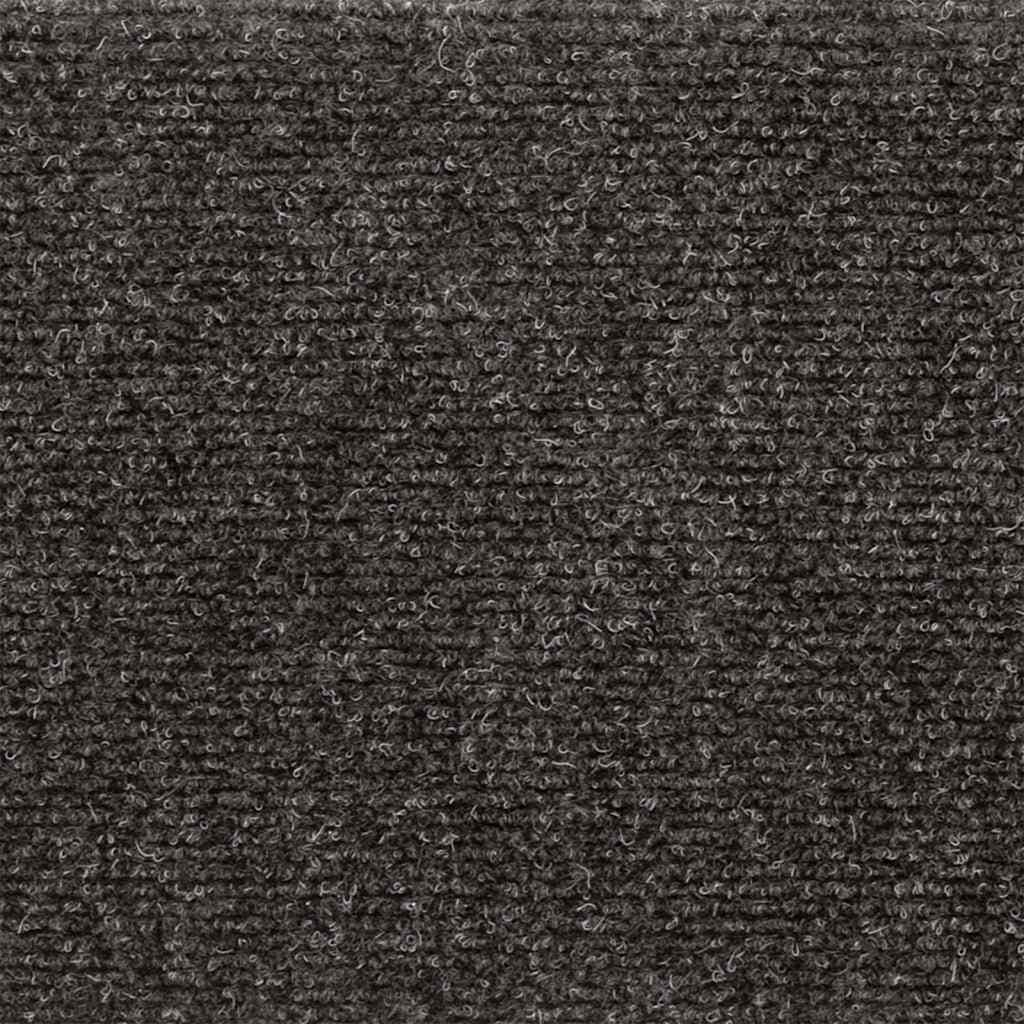 Stair mats 15 pcs needle punch 65x21x4 cm anthracite