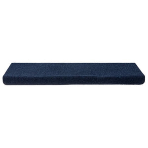 Stair mats 15 pcs needle stamp 65x21x4 cm blue