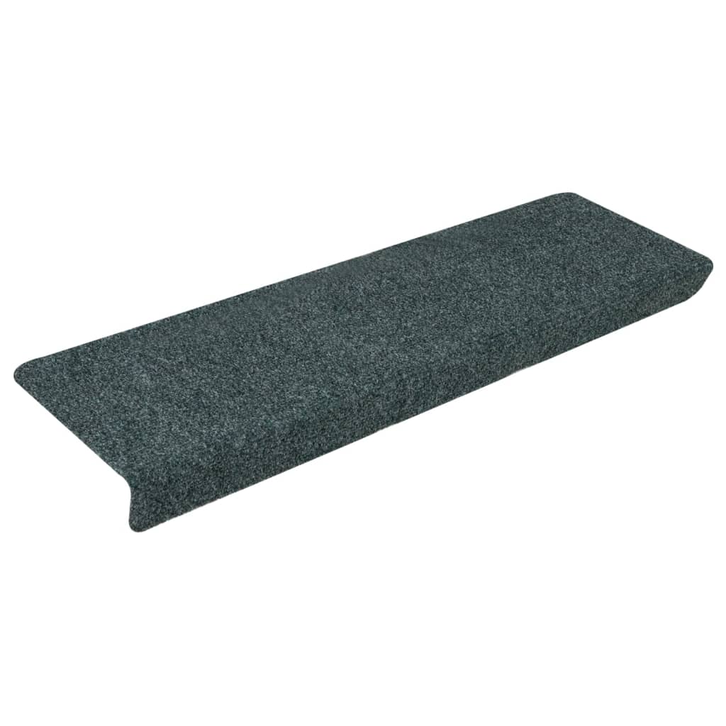 Stair mats 15 pcs needle punch 65x21x4 cm brown