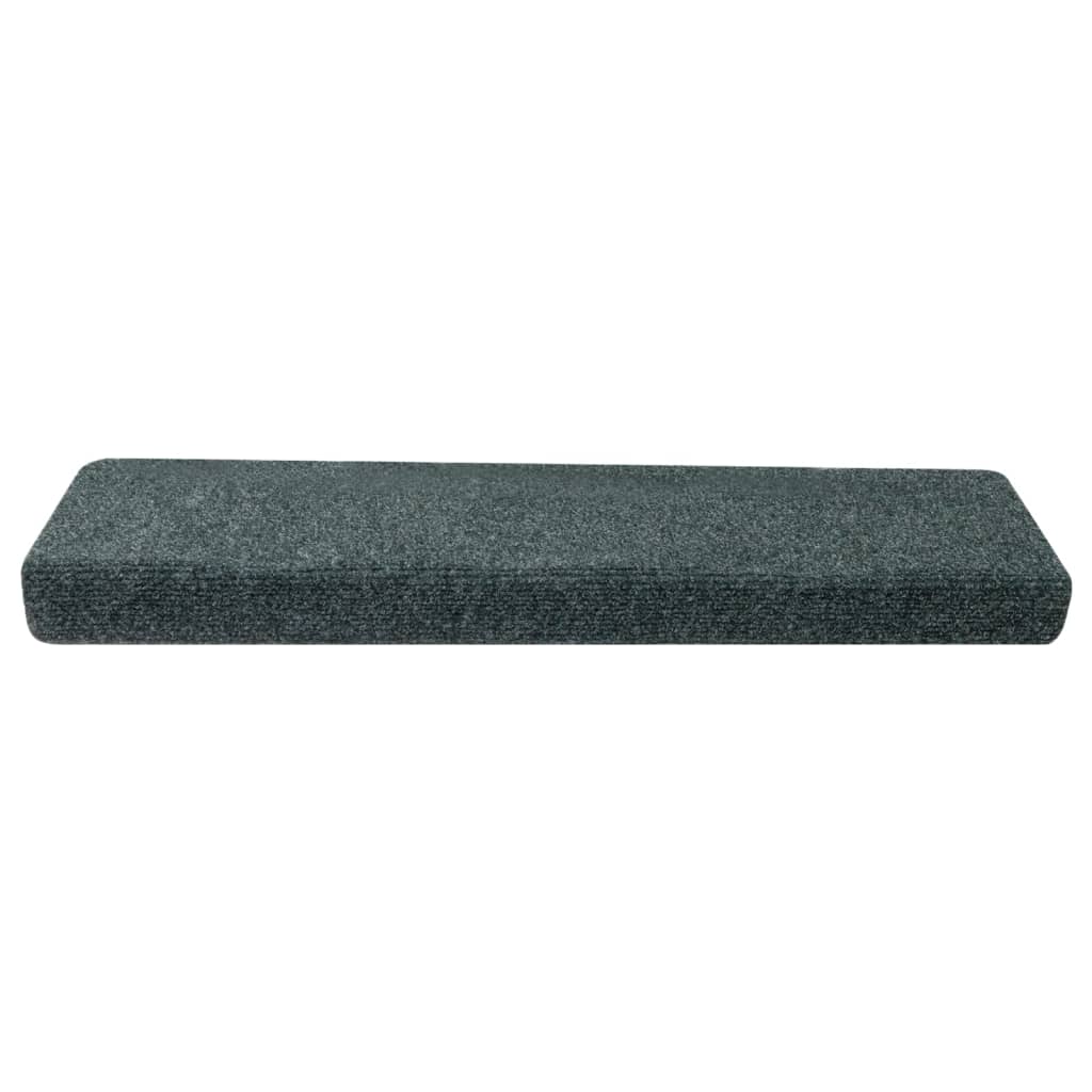 Stair mats 15 pcs needle punch 65x21x4 cm brown