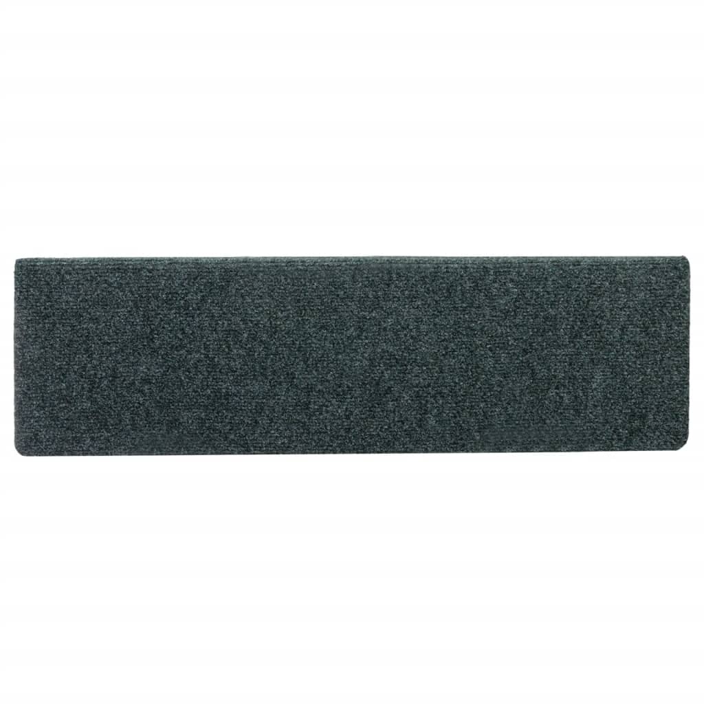 Stair mats 15 pcs needle punch 65x21x4 cm brown