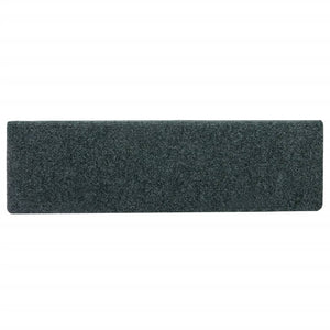 Stair mats 15 pcs needle punch 65x21x4 cm brown