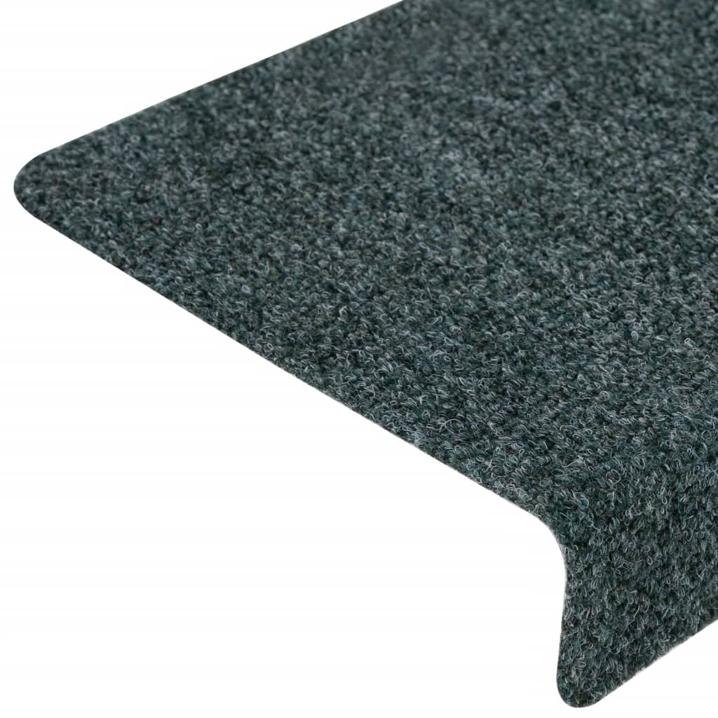 Stair mats 15 pcs needle punch 65x21x4 cm brown