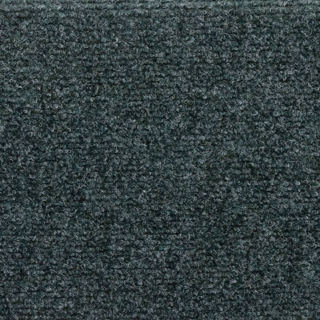 Stair mats 15 pcs needle punch 65x21x4 cm brown