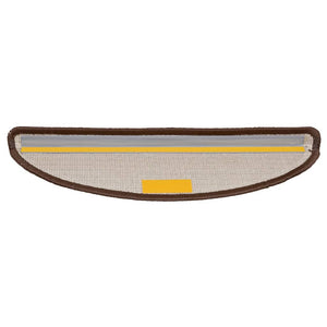 Stair mats 10 pcs 56x17x3 cm brown